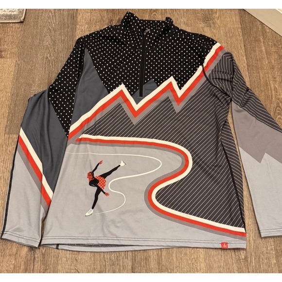 Krimson Klover 1/4 Zip Long Sleeve Base Figure Skating Womens XL - Picture 7 of 9